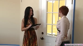Petite Milf With Perky Tits Gets Ravaged By Her Horny Lesbian Client
