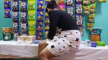 Stockroom Quickie: My Grocery Store Girlfriend Can’t Wait To Get Fucked