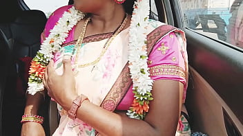 Sultry Saree-clad Bhabi Gets Wild With Steamy Car Passion And Filthy Telugu Whispers.