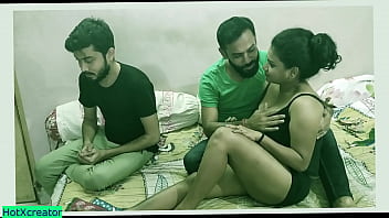 Indian Stud Shares His Sizzling Girlfriend With A Virgin Boy For A Wild Threesome, Captured In Raw Hindi Audio!