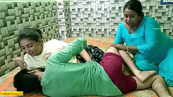 Sizzling Indian Beauty Splits Her Man With Seductive Bhabhi In A Wild Xxx Hindi Threesome!