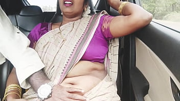 Indian Aunty Takes Son-in-law On A Steamy Car Ride, Moaning Telugu Filth As He Pounds Her Deep.