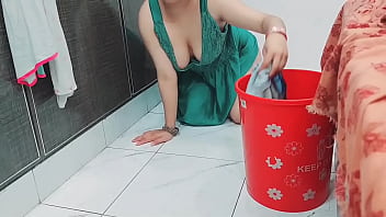 Naughty Indian Maid Exposes Her Tits And Ass To Elderly Landlord, Gets Fucked Hard And Sucks His Cock With Passionate Hindi Moans