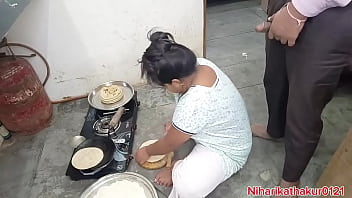 Sizzling Indian Milf Gets Railed Against The Kitchen Counter