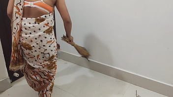 Submissive Indian Maid Pleasuring Her Master During Her Work Hours