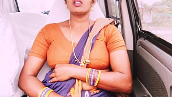 Desi Babe Gets Nasty In The Car With Telugu Dirty Talk And Golden Shower Action.