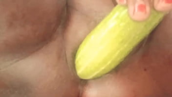 Fresh Village Maiden Grinding On A Gourd