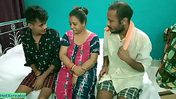 Sizzling Milf Auntie Gets Shared In A Steamy Hindi Threesome