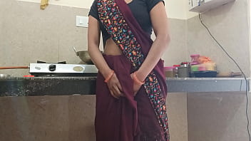 Spicy Desi Village Bhabhi Gets Wild Kitchen Pounding With Raw Hindi Moans