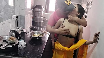Sizzling Desi Bhabhi Gets Ravished By Her Husband On The Kitchen Counter