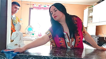 Spicy Kitchen Encounter: Stepmother’s Forbidden Feast With Her Step-son