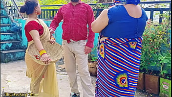 Sweaty Indian Threesome: Young Stud Pounds His Stepmom And Stepsister In The Wild