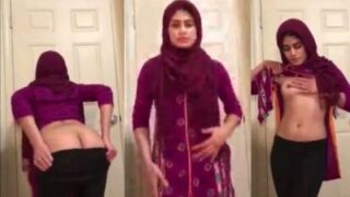 Bare And Brazen, A Young Pakistani Girl Bares Her Tender Tits For All To See