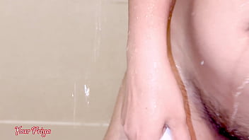 Priya’s Steamy Shower Solo: Moaning To Her Boyfriend In Hindi While Fingering And Riding A Dildo