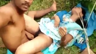 Savage Desi Stud Takes His Wedded Mistress For A Wild Fuck In The Bushes