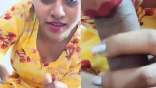 Sultry Beauty Delivers A Sloppy, Deep-throat Indian Blowjob