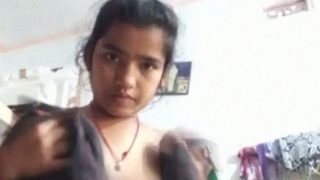Sultry Schoolgirl Strips Down For A Steamy Solo Show