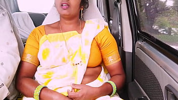 Sweaty Servant Girl Gets Pounded In The Backseat, Moaning Filthy Telugu Obscenities.