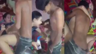 Sizzling Desi Stepsiblings Slippery Coconut Oil Fuck Fest