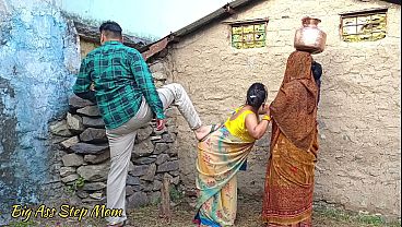 Indian Stepmother-in-law And Stepdaughter Ravished By Their Shared Step Son-in-law In A Raw Threesome