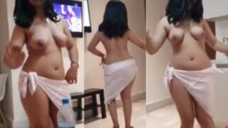 Sultry Temptress Strips And Grinds To Steamy Bollywood Beats