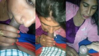 Bhabhi Takes Her Horny Devar’s Thick Cock Deep In Her Throat, Giving Him A Quick, Filthy Desi Blowjob