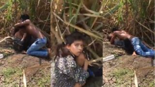 Indian Couple Getting Wild In The Bushes, His Hard Cock Deep Inside Her Wet Pussy As She Moans Under The Open Sky