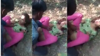 Desi Boys Pound A Cheap Slut Under The Open Sky In Desi Bf Style